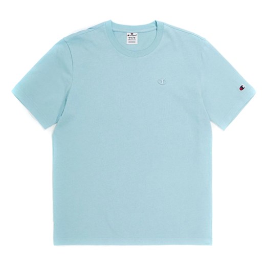 CHAMPION T-Shirt męski Embroidered Comfort Fit niebieski ze sklepu taniesportowe.pl w kategorii T-shirty męskie - zdjęcie 165031595