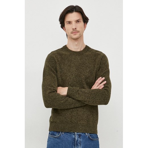 Liu Jo sweter męski kolor zielony ze sklepu ANSWEAR.com w kategorii Swetry męskie - zdjęcie 165044286