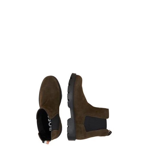 BOSS BLACK Skórzane sztyblety Adley 44 Gomez Fashion Store okazyjna cena