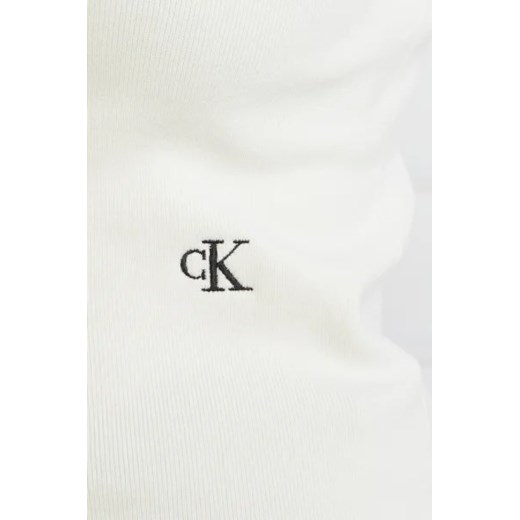 Bluzka damska Calvin Klein z okrągłym dekoltem z długim rękawem 