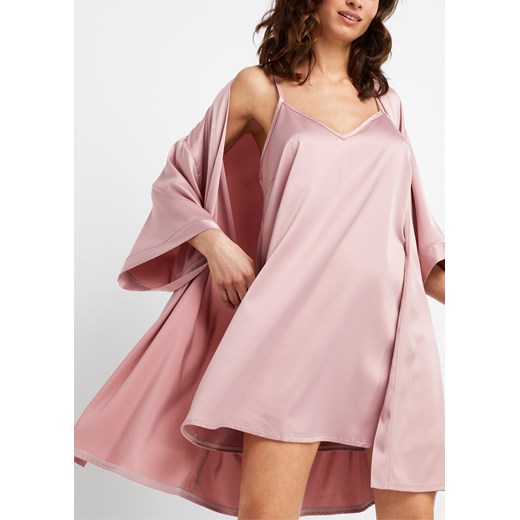 Szlafrok kimono + koszulka nocna (kompl. 2-częściowy) 52/54 bonprix