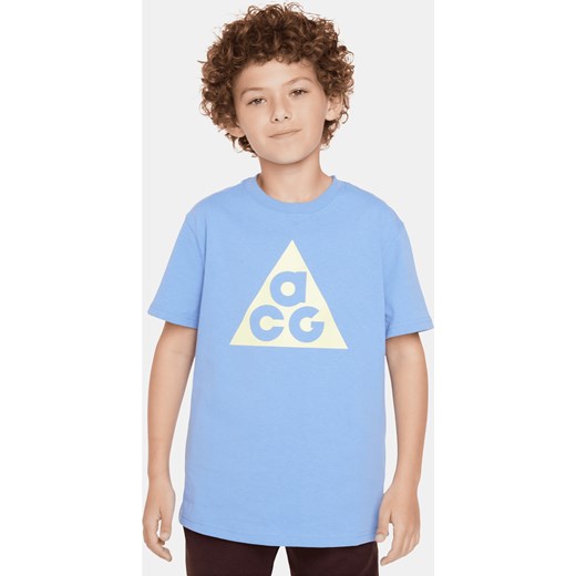 T-shirt dla dużych dzieci Nike ACG - Niebieski ze sklepu Nike poland w kategorii T-shirty chłopięce - zdjęcie 165095105