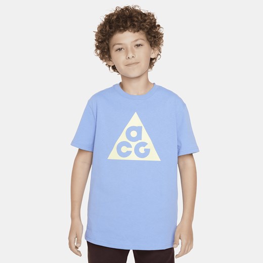 T-shirt dla dużych dzieci Nike ACG - Niebieski Nike XS Nike poland