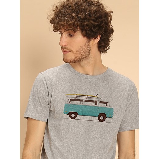 WOOOP Koszulka &quot;Blue Van&quot; w kolorze szarym ze sklepu Limango Polska w kategorii T-shirty męskie - zdjęcie 165096256