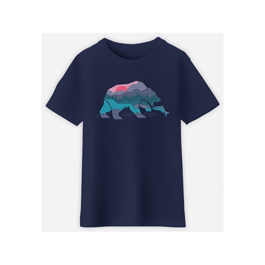 WOOOP Koszulka &quot;Bear country&quot; w kolorze granatowym ze sklepu Limango Polska w kategorii T-shirty chłopięce - zdjęcie 165096396