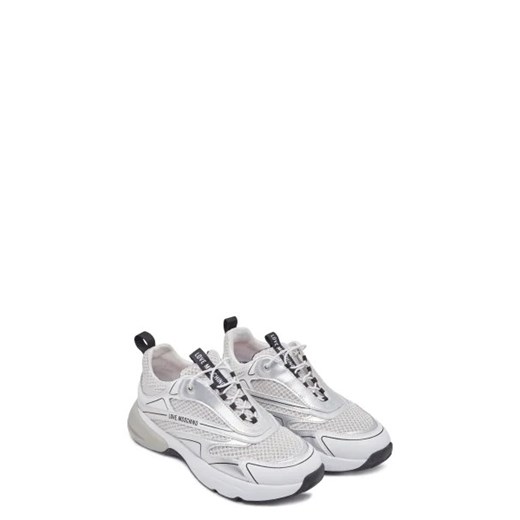 Buty sportowe damskie Love Moschino sneakersy sznurowane na platformie 