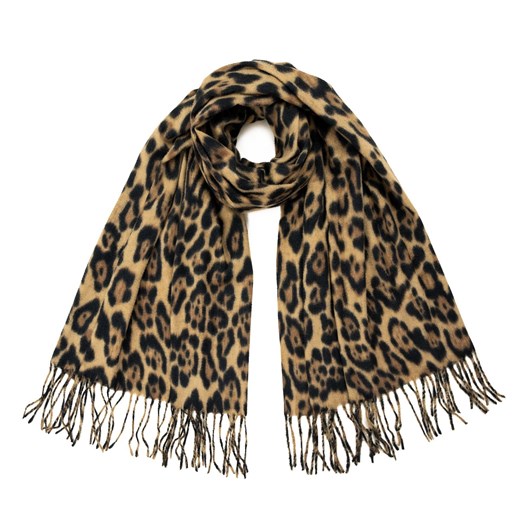 Szal Leopard ze sklepu JK-Collection w kategorii Szaliki i chusty damskie - zdjęcie 165103607