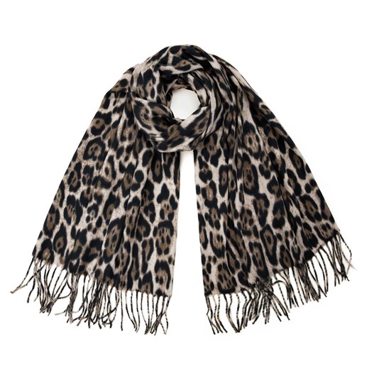 Szal Leopard ze sklepu JK-Collection w kategorii Szaliki i chusty damskie - zdjęcie 165107548