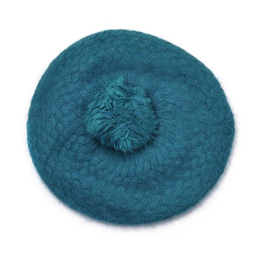 Angorowa czapka z pomponem uniwersalny JK-Collection