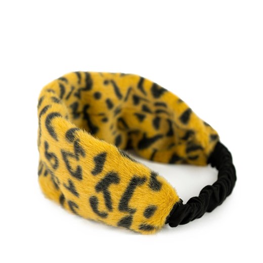 Opaska Fuzzy leopard ze sklepu JK-Collection w kategorii Opaski damskie - zdjęcie 165126335