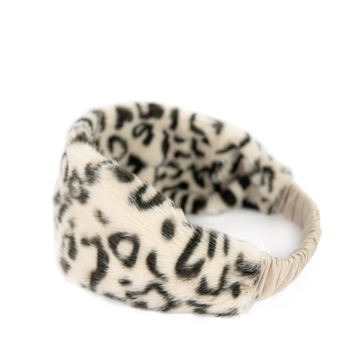 Opaska Fuzzy leopard ze sklepu JK-Collection w kategorii Opaski damskie - zdjęcie 165134136