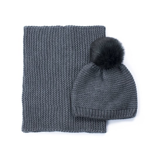 Polski komplet Hello winter ze sklepu JK-Collection w kategorii Komplety czapka i szalik damskie - zdjęcie 165135176