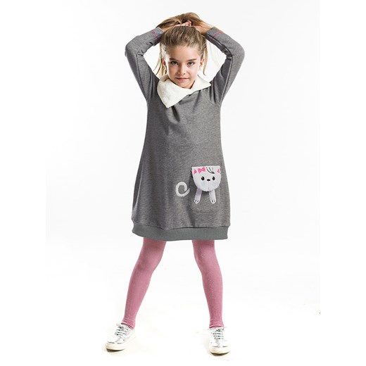 Denokids Sukienka &quot;Kitten&quot; w kolorze szarym ze sklepu Limango Polska w kategorii Sukienki dziewczęce - zdjęcie 165154288
