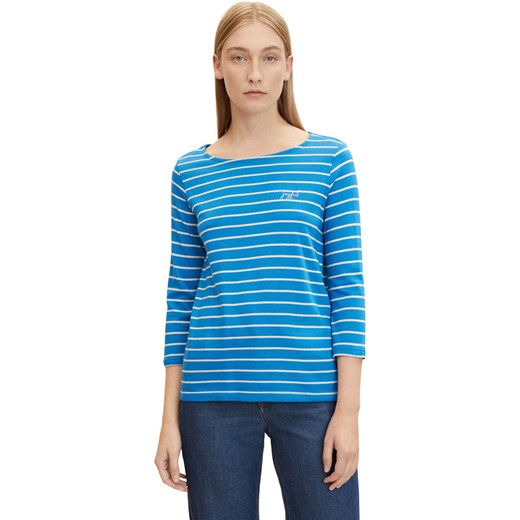 Tom Tailor Koszulka w kolorze niebieskim ze sklepu Limango Polska w kategorii Bluzki damskie - zdjęcie 165155035