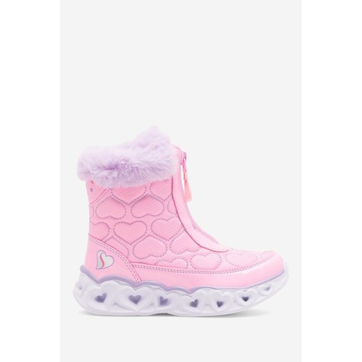 Skechers buty zimowe dziecięce różowe 