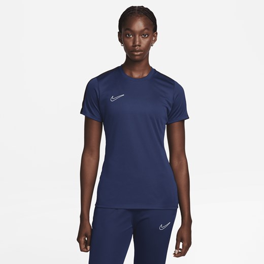 Damka koszulka piłkarska z krótkim rękawem Nike Dri-FIT Academy - Niebieski Nike XL Nike poland