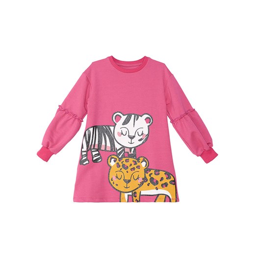 Denokids Sukienka "Leopard Zebra" w kolorze różowym Denokids 110 promocja Limango Polska