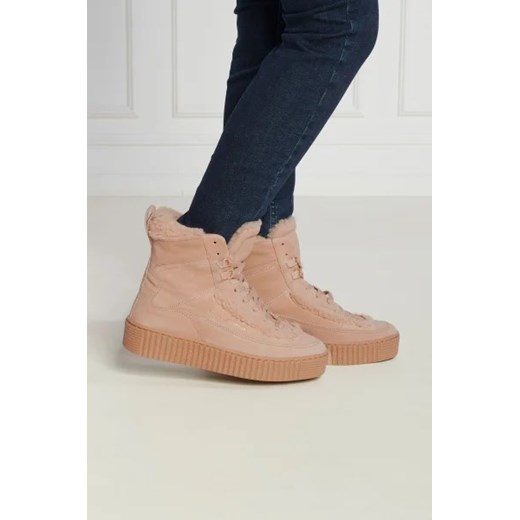 Tommy Hilfiger Skórzane sneakersy ESSENTIAL LACE UP WARMBOOTIE Tommy Hilfiger 37 okazyjna cena Gomez Fashion Store