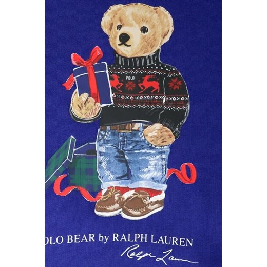 Bluza chłopięca Polo Ralph Lauren granatowa z bawełny