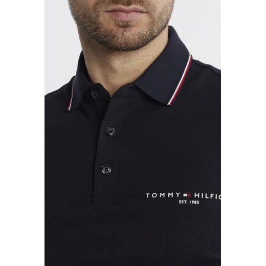 T-shirt męski Tommy Hilfiger czarny z bawełny 