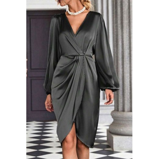 Sukienka EVATELA BLACK XL okazja Ivet Shop