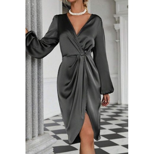 Sukienka EVATELA BLACK XL okazyjna cena Ivet Shop