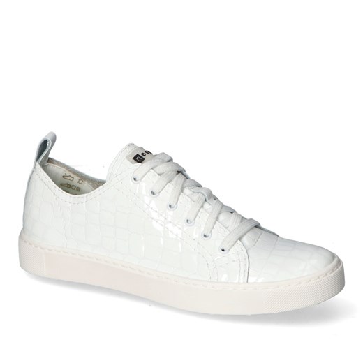 Półbuty Nessi 22695SP Białe coco lakier ze sklepu Arturo-obuwie w kategorii Trampki damskie - zdjęcie 165209275