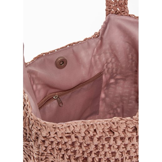 Torba pleciona słomkowa One Size bonprix