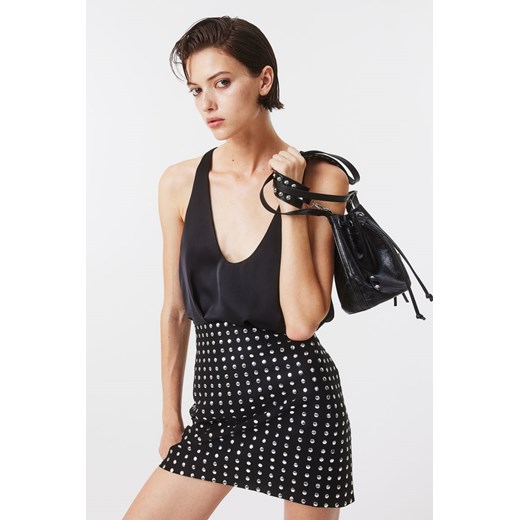 H & M - Torebka worek z ćwiekami - Czarny H & M H&M