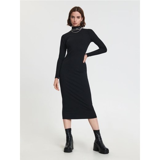 Sinsay - Sukienka midi - czarny ze sklepu Sinsay w kategorii Sukienki - zdjęcie 165228989