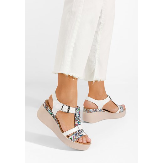 Białe sandały damskie skórzane Alice V3 ze sklepu Zapatos w kategorii Sandały damskie - zdjęcie 165298087