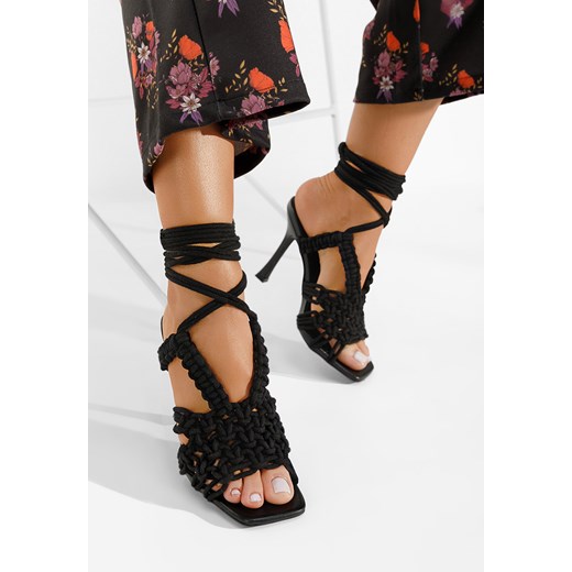 Czarne sandały na szpilce Lilith ze sklepu Zapatos w kategorii Sandały damskie - zdjęcie 165300135
