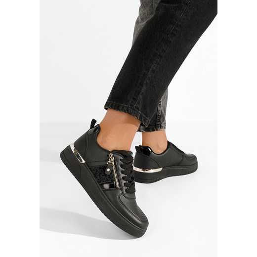 Czarne sneakersy damskie Tenesca ze sklepu Zapatos w kategorii Buty sportowe damskie - zdjęcie 165300529