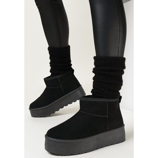 Śniegowce damskie Born2be casualowe sznurowane 