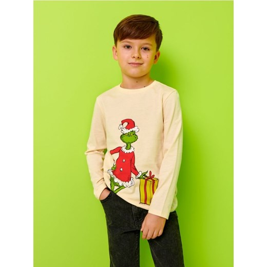 Sinsay - Koszulka Grinch - kremowy ze sklepu Sinsay w kategorii T-shirty chłopięce - zdjęcie 165303886