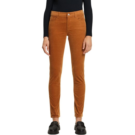 ESPRIT Spodnie sztruksowe w kolorze jasnobrązowym ze sklepu Limango Polska w kategorii Spodnie damskie - zdjęcie 165309736