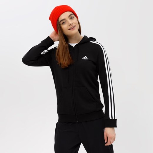 adidas bluza rozpinana z kapturem w 3s ft fz hd gl0792 ze sklepu 50style.pl w kategorii Bluzy damskie - zdjęcie 165310417