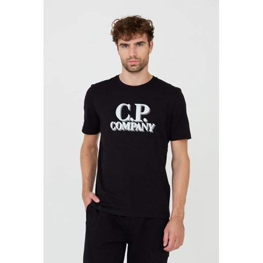 C.P. COMPANY Czarny t-shirt Short Sleeve, Wybierz rozmiar L ze sklepu outfit.pl w kategorii T-shirty męskie - zdjęcie 165311145