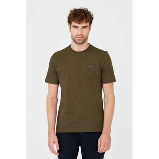 AERONAUTICA MILITARE Zielony t-shirt, Rozmiar L ze sklepu outfit.pl w kategorii T-shirty męskie - zdjęcie 165311169