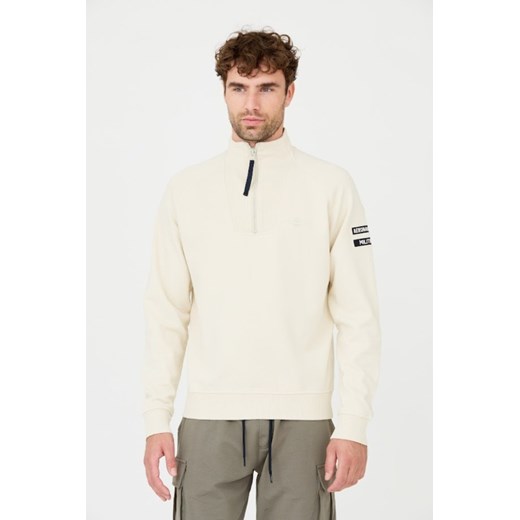 AERONAUTICA MILITARE Beżowa bluza, Rozmiar L ze sklepu outfit.pl w kategorii Bluzy męskie - zdjęcie 165311236