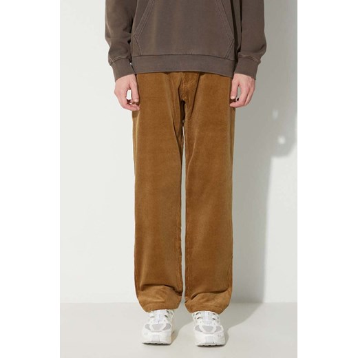 Gramicci spodnie sztruksowe Corduroy Gramicci Pant kolor brązowy proste G2FM.P003 ze sklepu PRM w kategorii Spodnie męskie - zdjęcie 165317096
