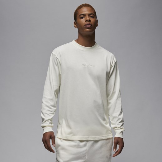 Męski T-shirt z długim rękawem Jordan Wordmark - Biel Jordan XL Nike poland