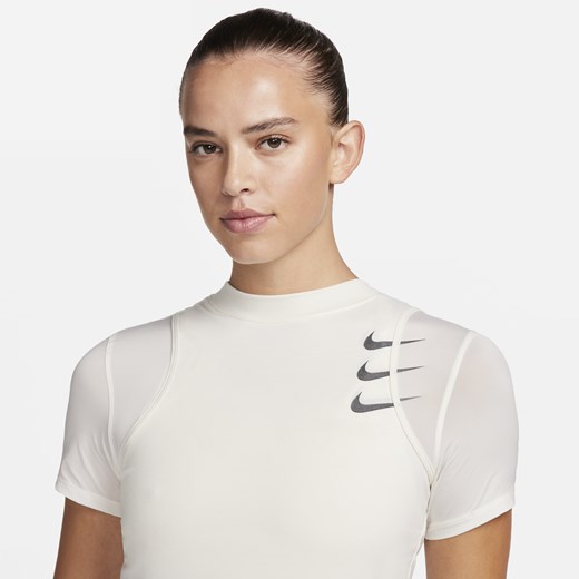 Bluzka damska Nike z krótkimi rękawami z okrągłym dekoltem letnia 