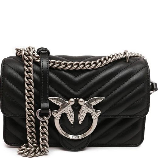 Pinko Skórzana torebka na ramię Love One Mini Crossbody Pinko OS Gomez Fashion Store