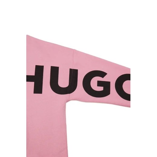 Bluza dziewczęca Hugo Kids bawełniana 