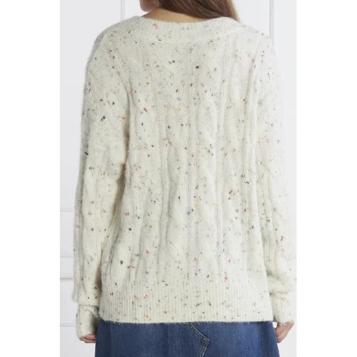 Sweter damski Desigual z dekoltem w serek 