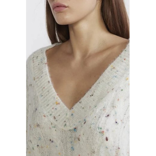 Sweter damski Desigual z dekoltem w serek 