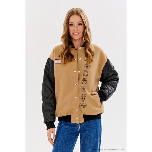 Kurtka damska Naoko-store.pl wielokolorowa krótka bez kaptura 