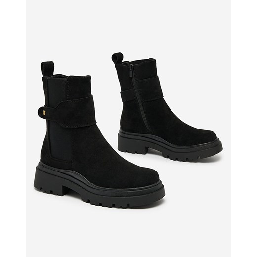 Botki Royalfashion.pl casual na zamek na jesień 