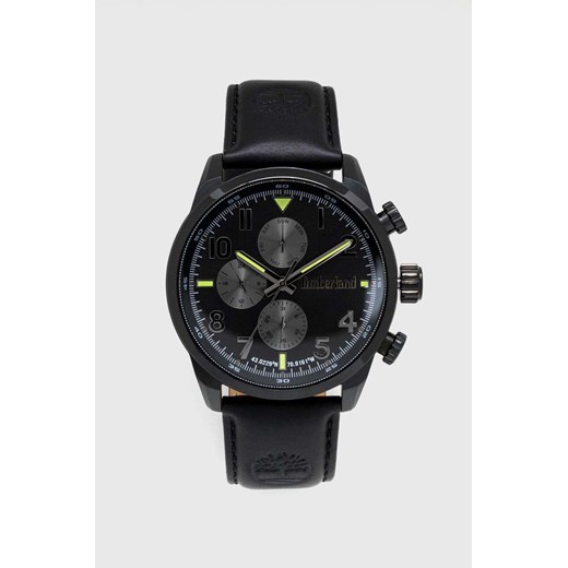 Timberland zegarek męski kolor czarny ze sklepu ANSWEAR.com w kategorii Zegarki - zdjęcie 165342126